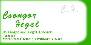 csongor hegel business card